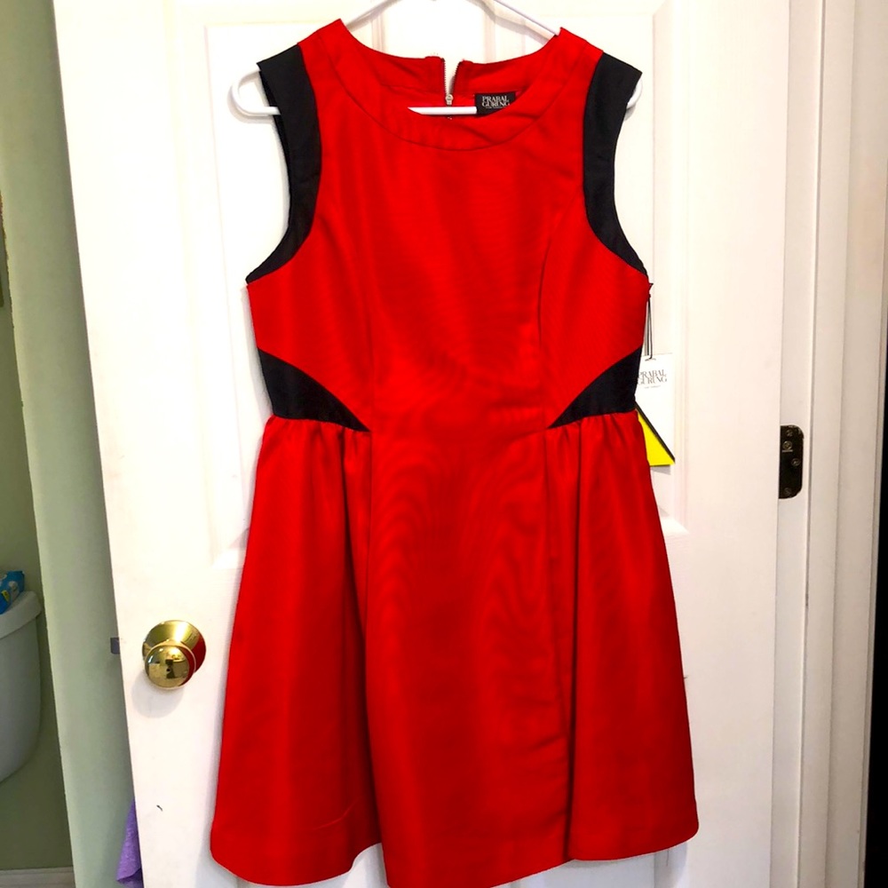 NWT Red and Black Prabap Gurung Dress Size 12